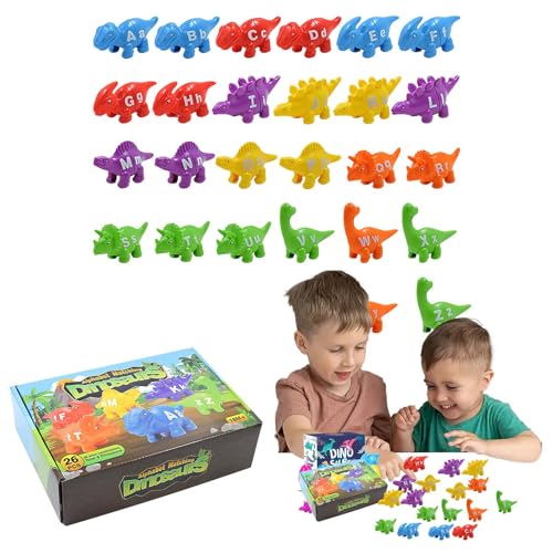 Alphabet Dinosaurier Spielzeug, Alphabet Dinosaurier Matching - Alphabet Dinosaurier-Matching | Pädagogische Vorschule feinmotorisches Spielzeug, Bunte Vorschulalter für Mädchen im Alter von 3 Alphabet Dinosaurier Spielzeug, Alphabet Dinosaurier Matching - Alphabet Dinosaurier-Matching | Pädagogische Vorschule feinmotorisches Spielzeug, Bunte Vorschulalter für Mädchen im Alter von 3 von Generic