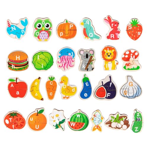 Alphabet-Puzzle Tiere, Alphabet-Puzzle, Lernspielzeug in Tierform, Assoziationsspiel mit bunten Tierformen, Puzzle für kleine Tiere, Lernspielzeug des Alphabets in b Alphabet-Puzzle Tiere, Alphabet-Puzzle, Lernspielzeug in Tierform, Assoziationsspiel mit bunten Tierformen, Puzzle für kleine Tiere, Lernspielzeug des Alphabets in b von Generic