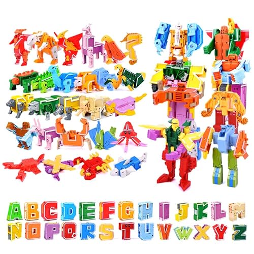 Alphabet Roboter Spielzeug, Abcdef Transformieren Roboter Abcdef Lernspielzeug für Kleinkinder, Spielzeug Frühe Entwicklung und Aktivitäten, 26 Stück Alphabet Roboter Spielzeug, Abcdef Transformieren Roboter Abcdef Lernspielzeug für Kleinkinder, Spielzeug Frühe Entwicklung und Aktivitäten, 26 Stück von Generic