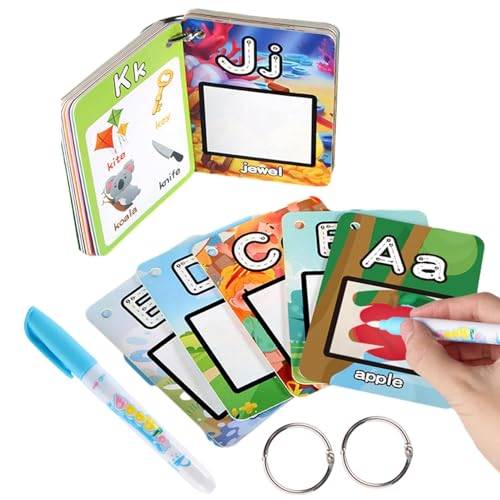 Alphabetische Wassermalkarten - Aqua Malen Doddle Lernspiel Spiel Zeichnen 26 Buchstaben Words, Erhöhen Sie Die Malkarten Für Die Entwicklung Der Fähigkeiten Für 3 Alphabetische Wassermalkarten - Aqua Malen Doddle Lernspiel Spiel Zeichnen 26 Buchstaben Words, Erhöhen Sie Die Malkarten Für Die Entwicklung Der Fähigkeiten Für 3 von Generic
