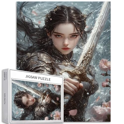 Alte weibliche Krieger 1000 Teile Puzzles für Erwachsene Chinesische Malerei Stil Kunst Puzzle Bunte DIY Rätsel für Heimtextilien Geschenke Familie Puzzle perfekt für Alte weibliche Krieger 1000 Teile Puzzles für Erwachsene Chinesische Malerei Stil Kunst Puzzle Bunte DIY Rätsel für Heimtextilien Geschenke Familie Puzzle perfekt für von Generic