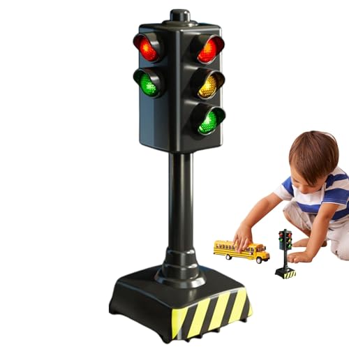 Ampel für Ampelspielzeug, kleine Ampelschilder mit Lichtern und Geräuschen | Verkehrsleuchten, Sicherheitsanzeige, Lernwerkzeug Ampel für Ampelspielzeug, kleine Ampelschilder mit Lichtern und Geräuschen | Verkehrsleuchten, Sicherheitsanzeige, Lernwerkzeug von Generic