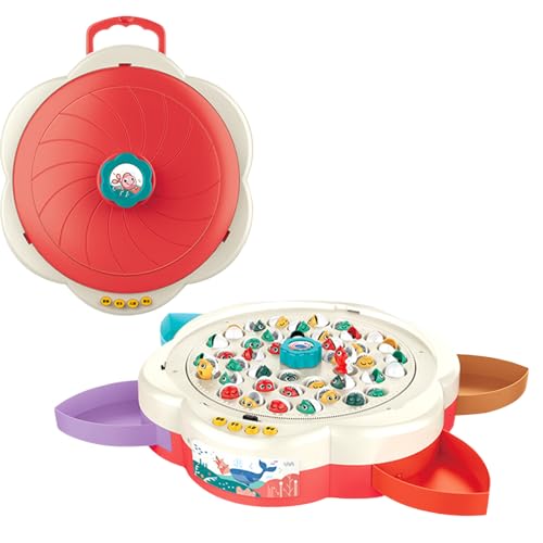 Angelspiele - Toys Fishing Game | Kleinkindfischspiel | Magnetischer Fisch Für Kleinkind Mit Musik | Eltern-Kind-Bonding-Lernaktivität Für 4-6 Jahre Alte Kinder Mädchen Mädchen Angelspiele - Toys Fishing Game | Kleinkindfischspiel | Magnetischer Fisch Für Kleinkind Mit Musik | Eltern-Kind-Bonding-Lernaktivität Für 4-6 Jahre Alte Kinder Mädchen Mädchen von Generic
