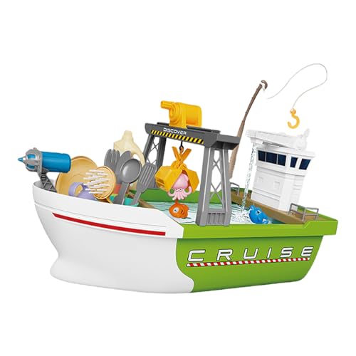 Angelspielzeug für Elektroboot – Spielbecken mit fließendem Wasser, Spielzeug für Fischerboot | Interaktives Eltern-Kind-Strandspielzeug mit fließendem Wasser, Angelspielzeug für von Generic