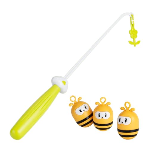Angelspielzeug für Kinder, Spielzeug mit Angelrute | Spielset zum Angeln der kleinen Biene | Lernspielzeug zum Angeln der kleinen Biene 2 in 1 G Angelspielzeug für Kinder, Spielzeug mit Angelrute | Spielset zum Angeln der kleinen Biene | Lernspielzeug zum Angeln der kleinen Biene 2 in 1 G von Generic