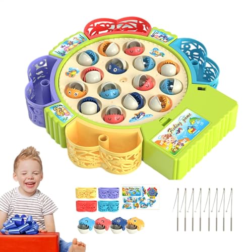 Angelspielzeug für – Magnetisches Angelspiel, magnetisches Angelspiel mit 3 Geschwindigkeiten und Musik | Niedliches Spielzeug für die Feinmotorik, farbenfrohes Lernspielzeug für die aber von Generic