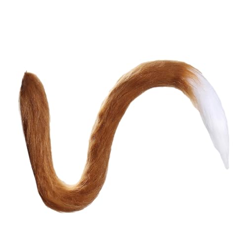 Animal Big Tail - Faux Cosplay Animal Tail Plush Long Cat Tail | Fancy Dress Animal Tails, Realistic Wolf Tail, Dress Up Carnival Costume Prop For Easter, Birthday, Halloween Animal Big Tail - Faux Cosplay Animal Tail Plush Long Cat Tail | Fancy Dress Animal Tails, Realistic Wolf Tail, Dress Up Carnival Costume Prop For Easter, Birthday, Halloween von Generic