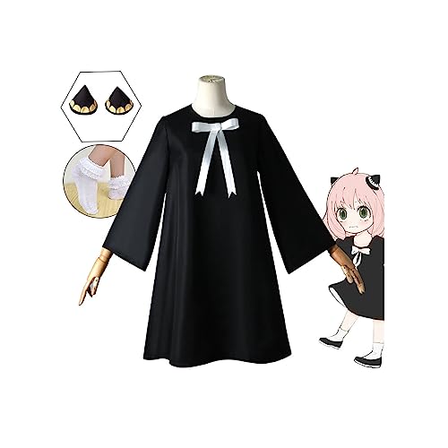 Anime Anya Forger Cosplay Kostüm Kleid Halloween Party Uniform Set,XL-Black Anime Anya Forger Cosplay Kostüm Kleid Halloween Party Uniform Set,XL-Black von Generic