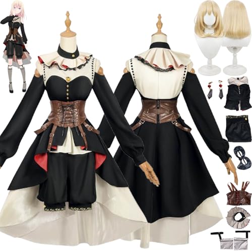 Anime Character Misumi Uika Cosplay Costume Outfit BanG Dream Ave Mujica Uniform Complete Set Halloween Carnival Dress Up Suit with Wig Mask Earrings for Women Anime Character Misumi Uika Cosplay Costume Outfit BanG Dream Ave Mujica Uniform Complete Set Halloween Carnival Dress Up Suit with Wig Mask Earrings for Women von Generic