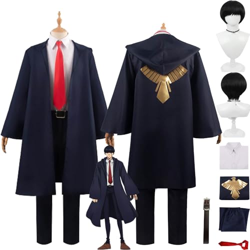 Anime Character Mush Burned Cosplay Costume Outfit Mashle Magic and Muscles Blue Uniform Complete Set Halloween Party Carnival Dress Up Suit with Wig for Men Anime Character Mush Burned Cosplay Costume Outfit Mashle Magic and Muscles Blue Uniform Complete Set Halloween Party Carnival Dress Up Suit with Wig for Men von Generic