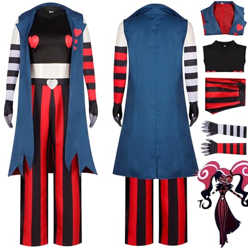 Anime Character Velvet Cosplay Costume Outfit Hazbin Hotel Alastor Uniform Coat Vest Trousers Complete Set Halloween Carnival Party Dress Up Suit for Women Anime Character Velvet Cosplay Costume Outfit Hazbin Hotel Alastor Uniform Coat Vest Trousers Complete Set Halloween Carnival Party Dress Up Suit for Women von Generic
