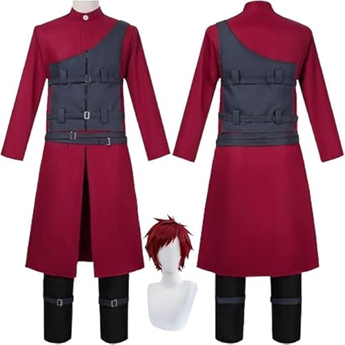 Anime Charakter Gaara Cosplay Kostüm Outfit Tsunade Haruno Sakura Rollenspiel Uniform Komplettes Set Halloween Karneval Party Dress Up Anzug mit Perücke für Männer Anime Charakter Gaara Cosplay Kostüm Outfit Tsunade Haruno Sakura Rollenspiel Uniform Komplettes Set Halloween Karneval Party Dress Up Anzug mit Perücke für Männer von Generic