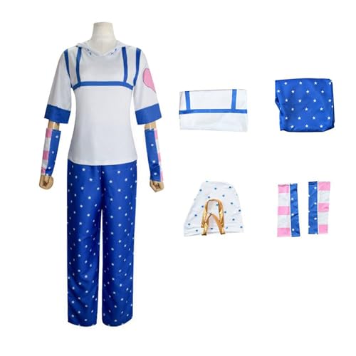 Anime Cosplay Kostüm Für Johnny Joestar Outfits Anzug Halloween Uniform Für Frauen Männer (Blau,L) von Generic