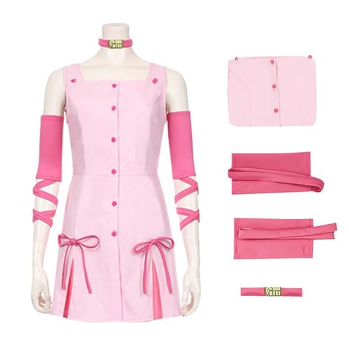 Anime Cosplay Kostüm Für Sugimoto Reimi Damen Halloween Uniform Rosa Kleid Full Set Outfits (Rosa,XL) von Generic