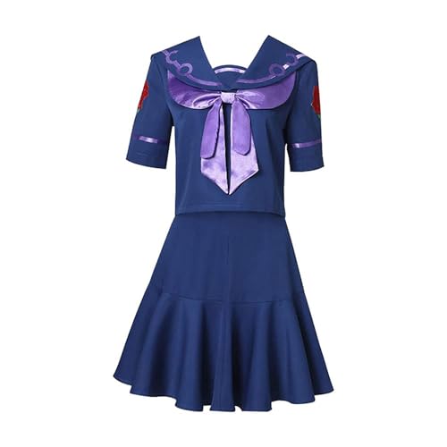Anime Cosplay Kostüm Für Yamagishi Yukako Kleid Japanisches Mädchen Matrosenanzug Full Set Halloween Outfits (Blau,XXL) von Generic