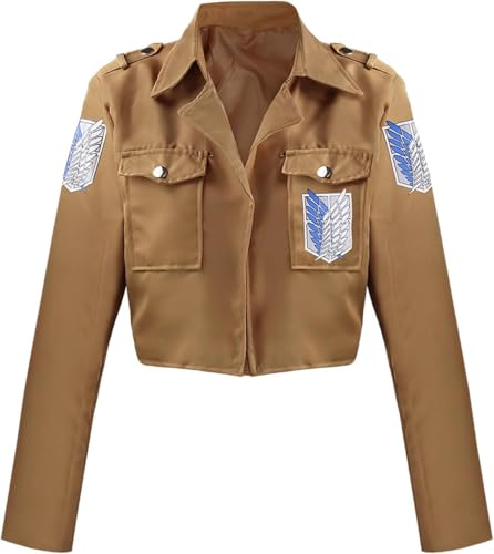 Anime Cosplay Kostüm Jacke und Gürtel Scout Regiment Verkleidung Survey Corps Uniform Halloween Karneval Weihnachten Party Bühnenauftritt Kostüm für Erwachsene+(Size:m,Color:Style 1) von Generic