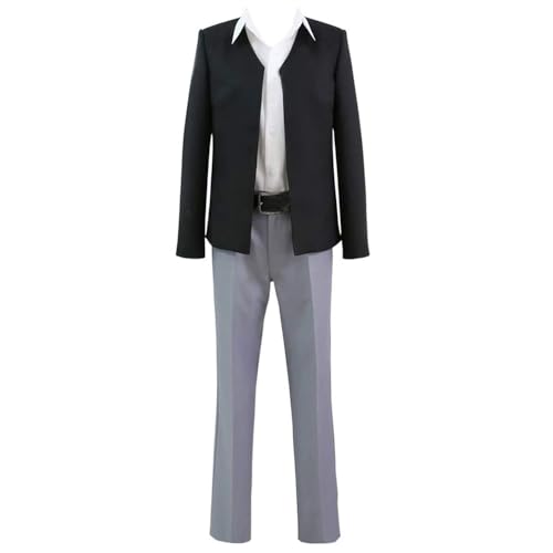 Anime Cosplay Kostüme Für Karma Akabane Uniform Anzug Mit Gürtel Halloween Outfit Für Männer Frauen (Schwarz,S) von Generic
