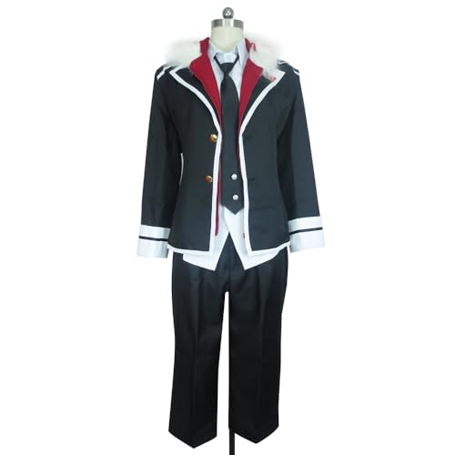 Anime Cosplay Kostüme Für Laito Sakamaki Halloween Karneval Party Uniform Full Set (Schwarz,M) von Generic