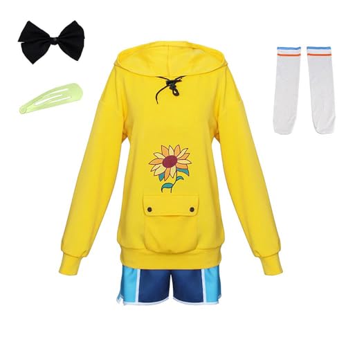 Anime Cosplay Kostüme Für Ooito Ai Hooded Outfit Full Set Halloween Party (Gelb,L) von Generic