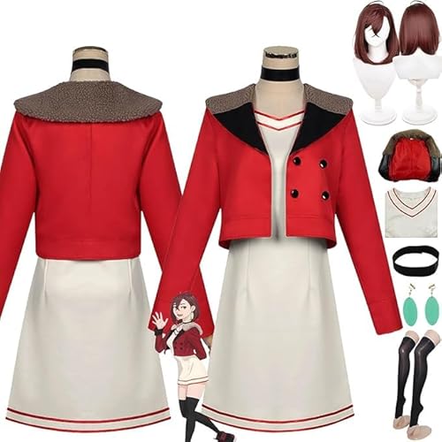 Anime Dandadan Momo Ayase Neue Haut Cosplay Kostüm Outfit Rollenspiel Uniform Komplettes Set Halloween Party Karneval Dress Up Anzug mit Perücke Ohrringe für Frauen Anime Dandadan Momo Ayase Neue Haut Cosplay Kostüm Outfit Rollenspiel Uniform Komplettes Set Halloween Party Karneval Dress Up Anzug mit Perücke Ohrringe für Frauen von Generic