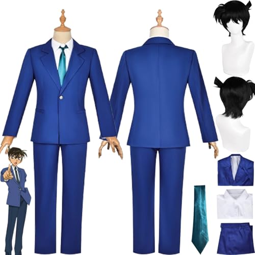 Anime Jimmy Kudo Cosplay Kostüm Outfit Rachel Moore Rollenspiel Uniform Komplettes Set Halloween Party Karneval Dress Up Anzug mit Perücke für M?nner von Generic
