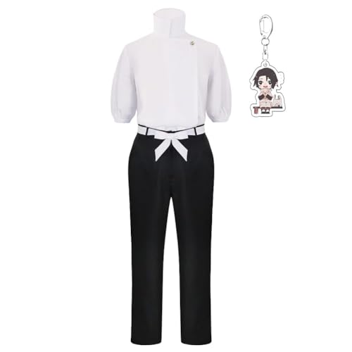Anime Jujutsu Cosplay Kostüm Megumi Fushiguro Uniform Japanische Schule Outfit Full Set Unisex Mit Schlüsselanhänger (Yuta,L) von Generic