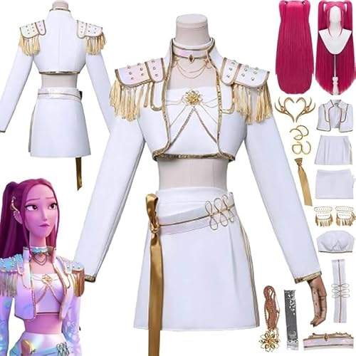 Anime KPop Demon Hunters Mira New Skin Cosplay Costume Outfit Rumi Zoe Role Play Uniform Complete Set Halloween Party Carnival Dress Up Suit with Wig for Women Anime KPop Demon Hunters Mira New Skin Cosplay Costume Outfit Rumi Zoe Role Play Uniform Complete Set Halloween Party Carnival Dress Up Suit with Wig for Women von Generic