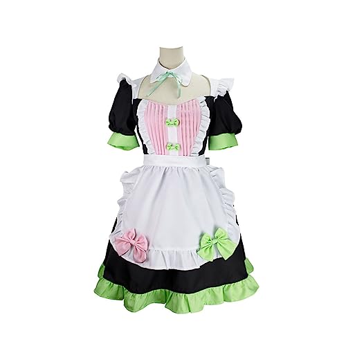 Anime Kanroji Mitsuri Cosplay Kostüm Maid Lolita Kleid Kimono Outfits,3XL-Set Anime Kanroji Mitsuri Cosplay Kostüm Maid Lolita Kleid Kimono Outfits,3XL-Set von Generic