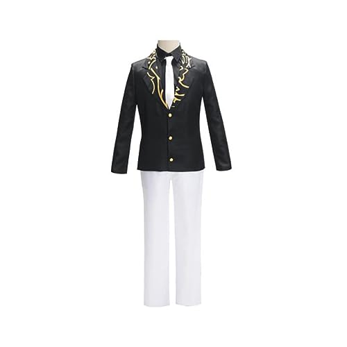 Anime Kibutsuji Muzan Cosplay Kostüm Hemd Jacke Hut Hose Halloween Outfit Set,M-Black Anime Kibutsuji Muzan Cosplay Kostüm Hemd Jacke Hut Hose Halloween Outfit Set,M-Black von Generic
