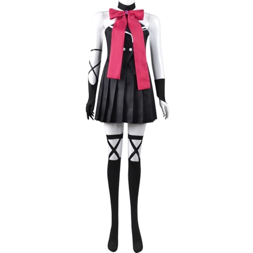 Anime Kisara Cosplay Kostümkleid Outsider Karneval Party Uniform Full-Set Für Erwachsene Frauen,Black-3XL von Generic