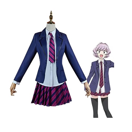 Anime Osana Najimi Cosplay Kostüm Frauen Schuluniform Kleid Halloween Komplettes Set,L-Blue von Generic