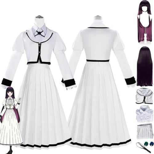 Anime Rock Is a Lady's Modesty Kurogane Otoha Cosplay Kostüm Outfit Ririsa Suzunomiya Uniform Komplettes Set Halloween Karneval Dress Up Anzug mit Perücke für Frauen von Generic
