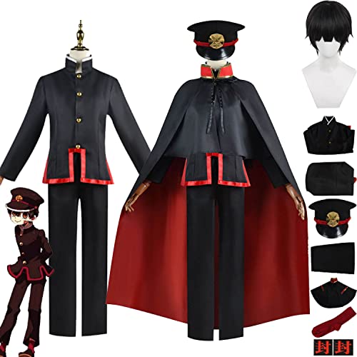 Anime Toilet Bound Hanako Kun Cosplay Costume Outfit Yugi Tsukasa Role Play Uniform Complete Set Halloween Carnival Party Dress Up Suit with Hat Wig for Men Anime Toilet Bound Hanako Kun Cosplay Costume Outfit Yugi Tsukasa Role Play Uniform Complete Set Halloween Carnival Party Dress Up Suit with Hat Wig for Men von Generic