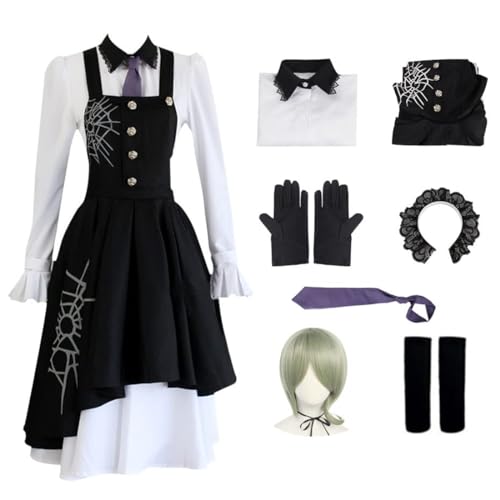 Anime Tojo Kirumi Cosplay Kostüm Kleid Uniform Halloween Outfit Komplettes Set,Black-3XL von Generic