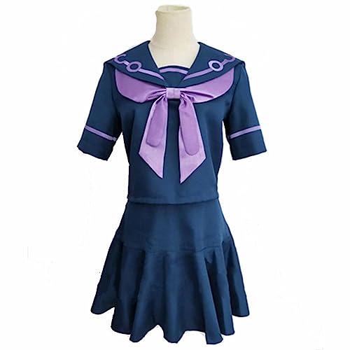 Anime Yukako Yamagishi Cosplay Kostüm Matrosenanzug Kleid Halloween Cos,S-Blue von Generic