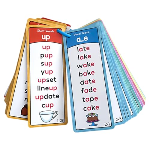 Ansicht Words Lernflash-Karten - Phonics -Spielset für Kindergarten, High Frequency Word Cards | Frühe Lesefähigkeiten Entwicklung Kinder, 1000 Words Lernspiel für Aufmerksamkeit von Generic