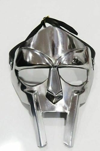 Antike House Craft Medieval Face Armor MF Doom Maske Iron Steel Gladiator Maske Rüstung Gothic Gesichtsmaske Helm Replik für Cosplay Halloween Antike House Craft Medieval Face Armor MF Doom Maske Iron Steel Gladiator Maske Rüstung Gothic Gesichtsmaske Helm Replik für Cosplay Halloween von Generic