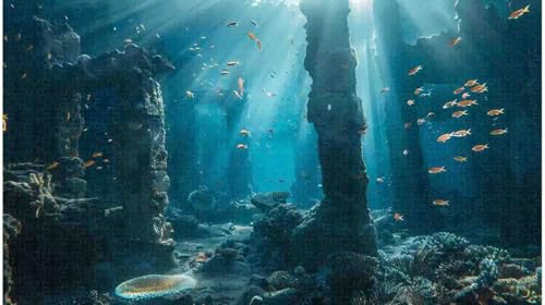 Antike Steinsäulen-Zivilisation: 1000-teiliges Unterwasser-Archäologie-Puzzle (C ; 1000-piece) von Generic