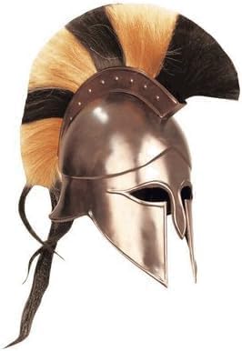 Antique House Craft Griechischer korinthischer Athener Spartaner-Hoplite-Helm, mehrfarbig, Plume Crest SCA, Transparent, Groß Antique House Craft Griechischer korinthischer Athener Spartaner-Hoplite-Helm, mehrfarbig, Plume Crest SCA, Transparent, Groß von Generic