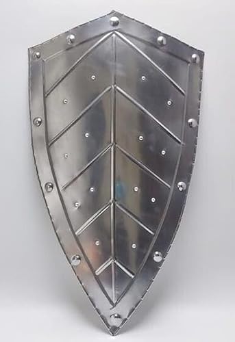 Antique House Craft Mittelalterlicher Ritter-Ritter-Schild, römische Rüstung, Stahl, Eisen, Tempelschild, historischer Kreuzritterschild, Cosplay, SCA LARP, Rüstungsschild, Halloween, von Antique Antique House Craft Mittelalterlicher Ritter-Ritter-Schild, römische Rüstung, Stahl, Eisen, Tempelschild, historischer Kreuzritterschild, Cosplay, SCA LARP, Rüstungsschild, Halloween, von Antique von Generic
