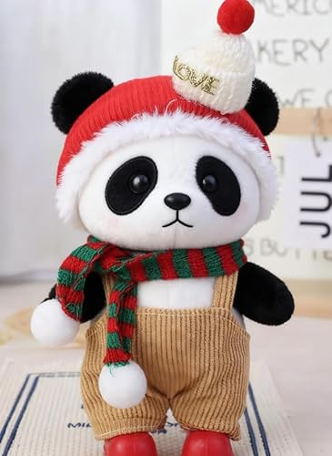 Anwendbar für 17 cm große Trendpuppen, Weihnachten, Halloween, Kleidung, Hosen, Hüte (ohne Schuhe) (weißer Hut-Overall) von Generic