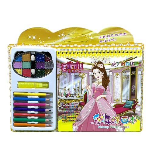 Anziehspiele, Aktivitätsbuch für Mädchen - Kreatives Spielset zum Verkleiden der Prinzessin mit Strass-Aufklebern | Bastelset für Kinder, Stickerbuch zum Anziehen, Straßenspiel Anziehspiele, Aktivitätsbuch für Mädchen - Kreatives Spielset zum Verkleiden der Prinzessin mit Strass-Aufklebern | Bastelset für Kinder, Stickerbuch zum Anziehen, Straßenspiel von Generic