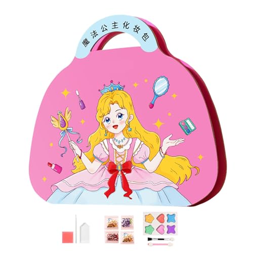 Anziehspiele, Anziehspiele für Mädchen | Prinzessinnen-Make-up-Set für Mädchen – Papier-Bastelsets Fantasie-Prinzessinnen-Make-up-Set und Stickerbuch für Fill Anziehspiele, Anziehspiele für Mädchen | Prinzessinnen-Make-up-Set für Mädchen – Papier-Bastelsets Fantasie-Prinzessinnen-Make-up-Set und Stickerbuch für Fill von Generic