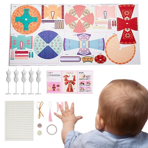 Anziehspielzeug für Mädchen, chinesische Puppe mit Kugelgelenken, Puppe mit Umhang für Kulturerziehung, Kostüm, Puppe, interaktives Design, langes Anziehspielzeug für von Generic