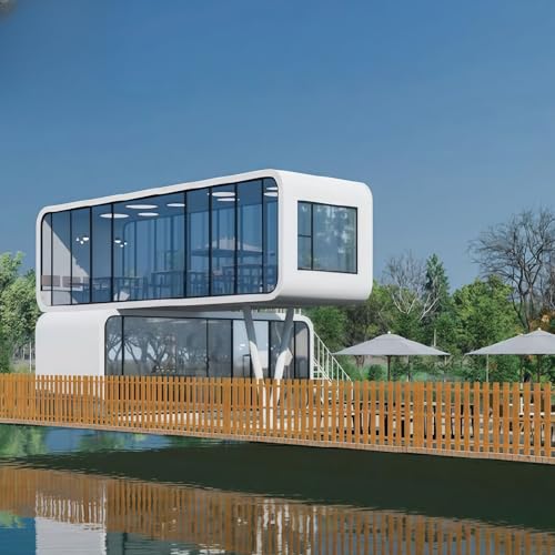 Apple-Kabinenhaus, winzige Häuser, Fertighäuser, luxuriöses modernes Haus, ausgestattet mit Schlafzimmer, Bad und Küche, vorgefertigtes Containerhaus, speziell entwickelt, erweiterbares Containerhaus von Generic