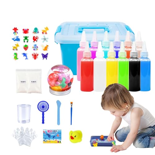 Aqua Fairy Wassergel-Set mit 12 Farben, handgefertigtes Wasserspielzeug, weiches kreatives Aqua Fairy Water mit 12 magischen Gelen, für Kinder, entwickelt Aufmerksamkeit, Wahrnehmung von Co Aqua Fairy Wassergel-Set mit 12 Farben, handgefertigtes Wasserspielzeug, weiches kreatives Aqua Fairy Water mit 12 magischen Gelen, für Kinder, entwickelt Aufmerksamkeit, Wahrnehmung von Co von Generic