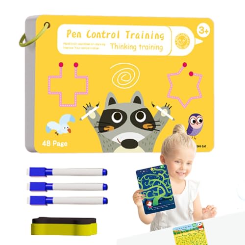 Arbeitsmappe Zur Verfolgung Der Bleistiftkontrolle - Wiederverwendbare Arbeitsmappe, Handschriftübungen Für Sichere Schreibübungen | Die Bildungsschule Arbeitsmappe Zur Verfolgung Der Bleistiftkontrolle - Wiederverwendbare Arbeitsmappe, Handschriftübungen Für Sichere Schreibübungen | Die Bildungsschule von Generic