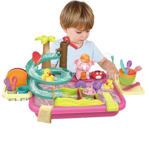 Arbeitsspüle für Kinder, Wasserbecken für Kinder, Spielset für die Reinigung der gefälschten Küche 4 in 1, schwimmende Spiele und Angeln im Pool, Spielspielzeug für Spülmaschine mit Arbeitsspüle für Kinder, Wasserbecken für Kinder, Spielset für die Reinigung der gefälschten Küche 4 in 1, schwimmende Spiele und Angeln im Pool, Spielspielzeug für Spülmaschine mit von Generic