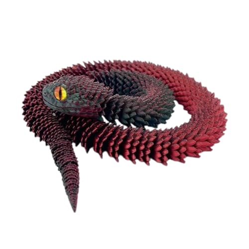 Articulierte Tiere - Schreibtisch Klapp Tier Dekoration - 3D gedruckt Schlange Figur Sammlerspielzeug 76 cm Lange Schreibtischdekoration für Geburtstag & Ostern von Generic