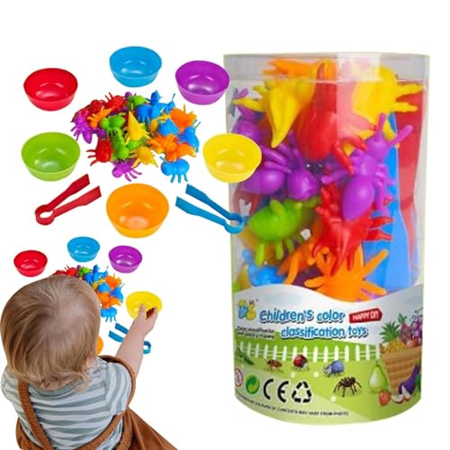 Assoziationsspiel, Farbspielzeug – Mathematisches Spielzeug zum Lernen im Vorschulalter, interaktive Spiele zum Zählen von Mathematik, Farbsortierspiele mit Sortierschalen für Jungen Assoziationsspiel, Farbspielzeug – Mathematisches Spielzeug zum Lernen im Vorschulalter, interaktive Spiele zum Zählen von Mathematik, Farbsortierspiele mit Sortierschalen für Jungen von Generic